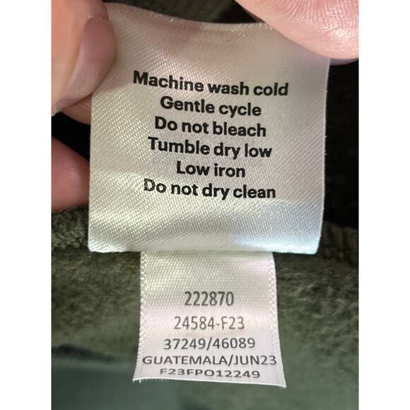 REI Co-op Olive Green Crewneck Sweatshirt Logo Graphic Pullover Fleece L - Picture 3 of 8